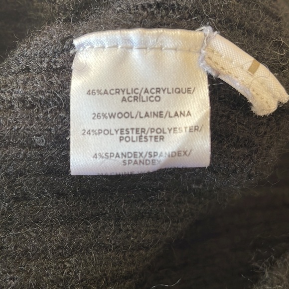 Ann Taylor Flare Sleeve Turtleneck Tunic Sweater Gray M - Picture 8 of 8